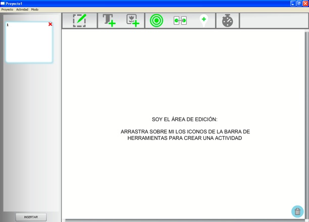 Pantalla inicial del DEDOS-Editor
